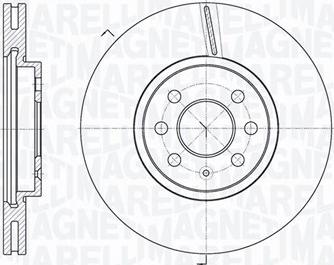 Magneti Marelli 361302040156 - Тормозной диск autosila-amz.com