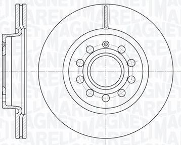 Magneti Marelli 361302040152 - Тормозной диск autosila-amz.com