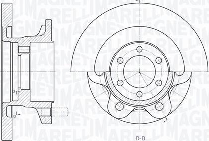 Magneti Marelli 361302040157 - Тормозной диск autosila-amz.com