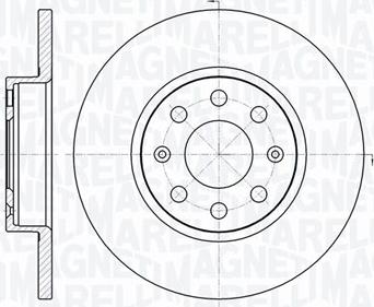 Magneti Marelli 361302040165 - Тормозной диск autosila-amz.com