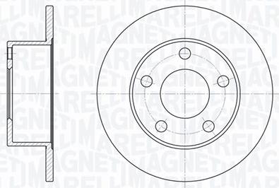 Magneti Marelli 361302040161 - Тормозной диск autosila-amz.com