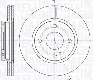 Magneti Marelli 361302040108 - Тормозной диск autosila-amz.com