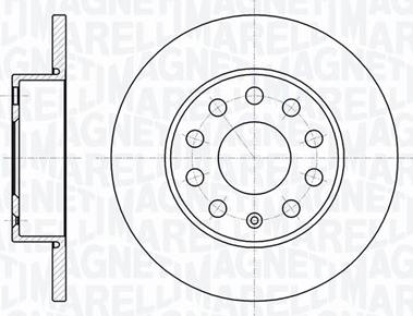 Magneti Marelli 361302040117 - Тормозной диск autosila-amz.com