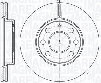 Magneti Marelli 361302040184 - Тормозной диск autosila-amz.com