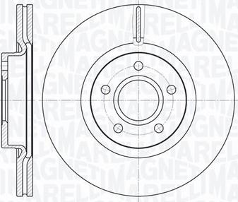 Magneti Marelli 361302040134 - Тормозной диск autosila-amz.com