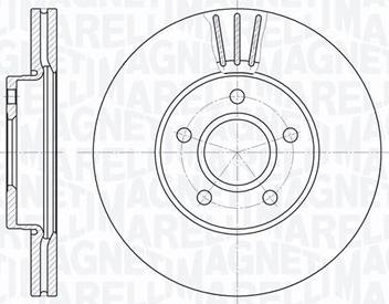 Magneti Marelli 361302040136 - Тормозной диск autosila-amz.com