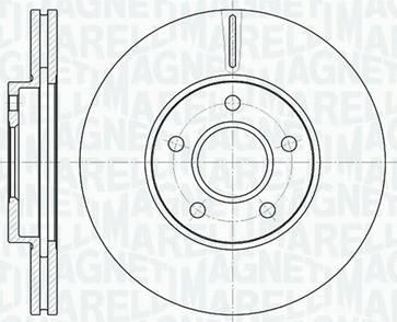 Magneti Marelli 361302040130 - Тормозной диск autosila-amz.com