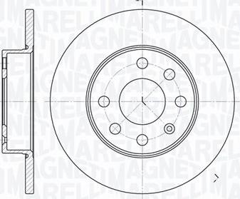 Magneti Marelli 361302040129 - Тормозной диск autosila-amz.com