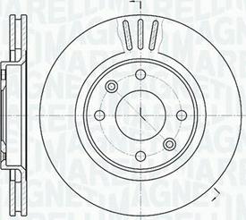 Magneti Marelli 361302040174 - Тормозной диск autosila-amz.com