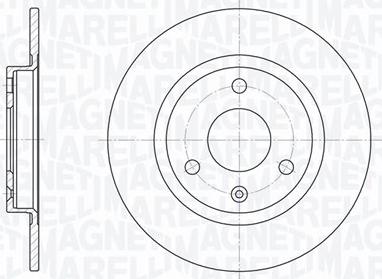 Magneti Marelli 361302040173 - Тормозной диск autosila-amz.com
