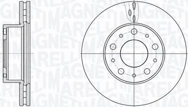 Magneti Marelli 361302040801 - Тормозной диск autosila-amz.com