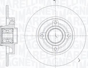 Magneti Marelli 361302040821 - Тормозной диск autosila-amz.com