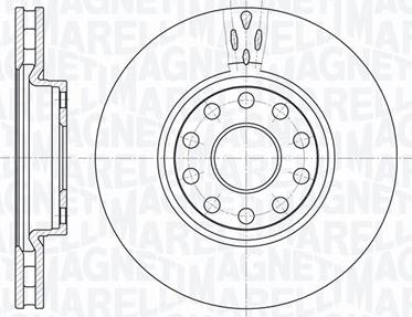 Magneti Marelli 361302040354 - Тормозной диск autosila-amz.com