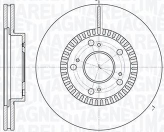 Magneti Marelli 361302040352 - Тормозной диск autosila-amz.com