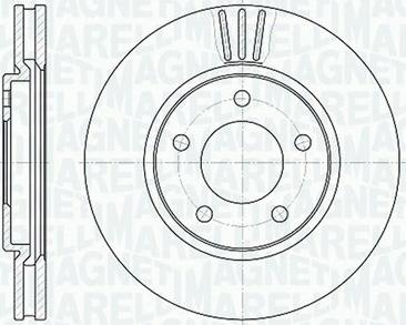 Magneti Marelli 361302040306 - Тормозной диск autosila-amz.com