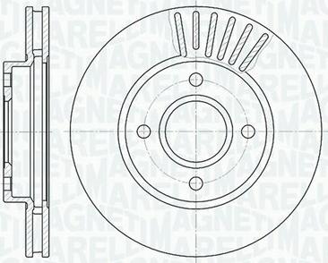 Magneti Marelli 361302040326 - Тормозной диск autosila-amz.com