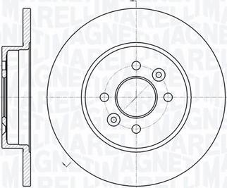 Magneti Marelli 361302040293 - Тормозной диск autosila-amz.com