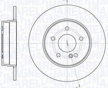 Magneti Marelli 361302040249 - Тормозной диск autosila-amz.com