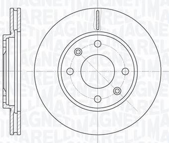 Magneti Marelli 361302040244 - Тормозной диск autosila-amz.com