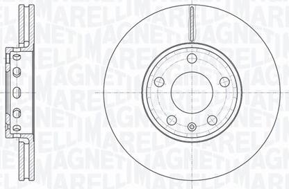 Magneti Marelli 361302040242 - Тормозной диск autosila-amz.com