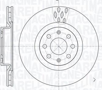 Magneti Marelli 361302040698 - Тормозной диск autosila-amz.com