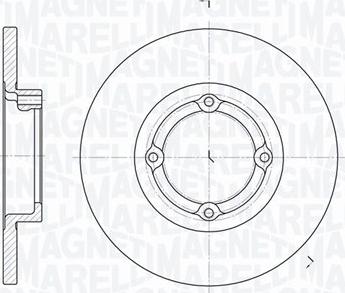 Magneti Marelli 361302040267 - Тормозной диск autosila-amz.com