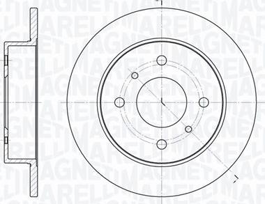 Magneti Marelli 361302040207 - Тормозной диск autosila-amz.com