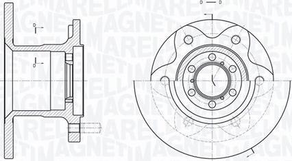 Magneti Marelli 361302040219 - Тормозной диск autosila-amz.com