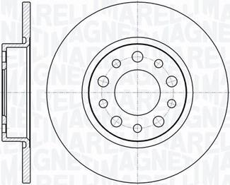 Magneti Marelli 361302040285 - Тормозной диск autosila-amz.com