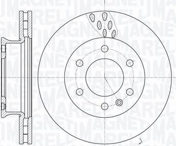 Magneti Marelli 361302040280 - Тормозной диск autosila-amz.com