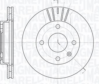 Magneti Marelli 361302040226 - Тормозной диск autosila-amz.com