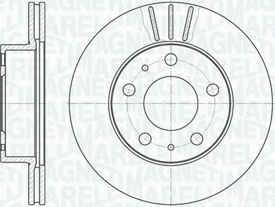 Magneti Marelli 361302040228 - Тормозной диск autosila-amz.com