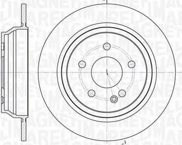 Magneti Marelli 361302040273 - Тормозной диск autosila-amz.com