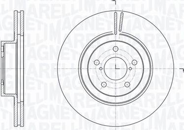 Magneti Marelli 361302040743 - Тормозной диск autosila-amz.com