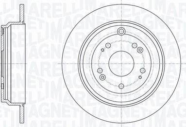 Magneti Marelli 361302040709 - Тормозной диск autosila-amz.com