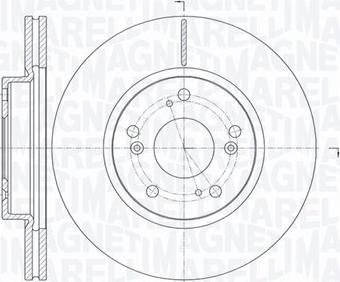 Magneti Marelli 361302040737 - Тормозной диск autosila-amz.com