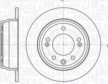 Magneti Marelli 361302040726 - Тормозной диск autosila-amz.com