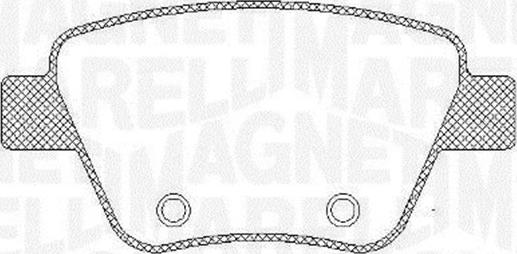 Magneti Marelli 363916060441 - Тормозные колодки, дисковые, комплект autosila-amz.com