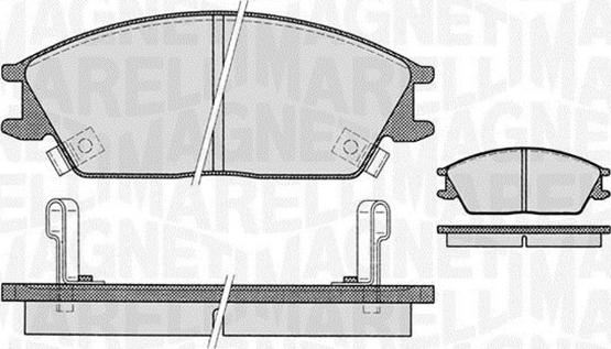 Magneti Marelli 363916060459 - Тормозные колодки, дисковые, комплект autosila-amz.com