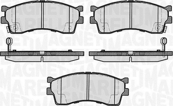 Magneti Marelli 363916060458 - Тормозные колодки, дисковые, комплект autosila-amz.com