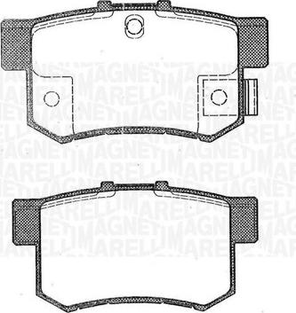 Magneti Marelli 363916060464 - Тормозные колодки, дисковые, комплект autosila-amz.com