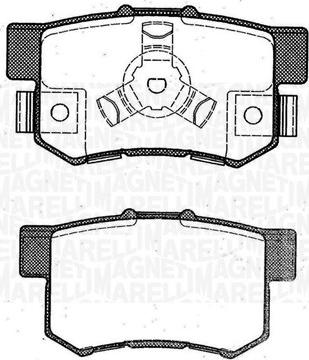 Magneti Marelli 363916060463 - Тормозные колодки, дисковые, комплект autosila-amz.com