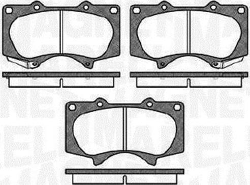 Magneti Marelli 363916060409 - Тормозные колодки, дисковые, комплект autosila-amz.com