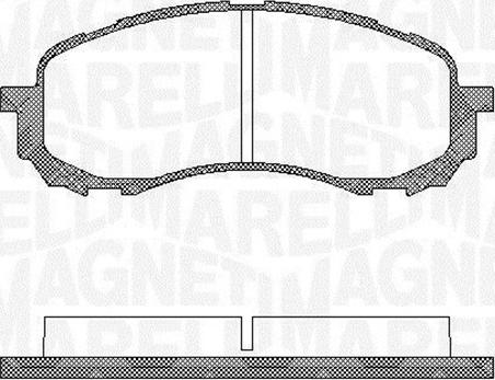 Magneti Marelli 363916060400 - Тормозные колодки, дисковые, комплект autosila-amz.com