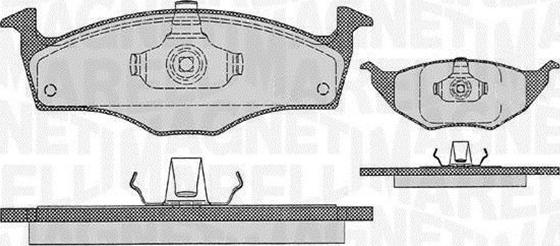 Magneti Marelli 363916060411 - Тормозные колодки, дисковые, комплект autosila-amz.com