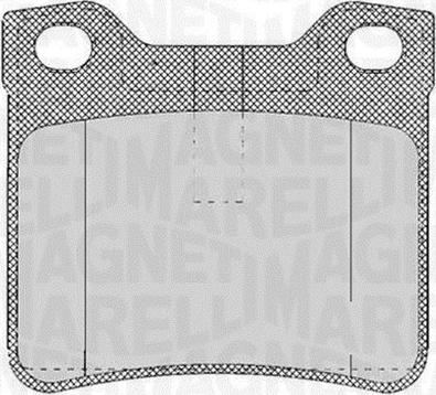 Magneti Marelli 363916060482 - Тормозные колодки, дисковые, комплект autosila-amz.com