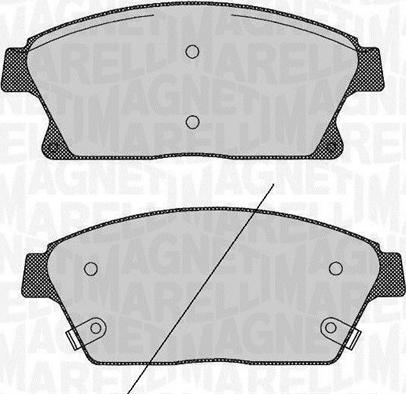 Magneti Marelli 363916060424 - Тормозные колодки, дисковые, комплект autosila-amz.com