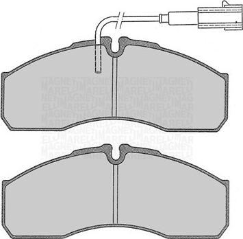 Magneti Marelli 363916060479 - Тормозные колодки, дисковые, комплект autosila-amz.com