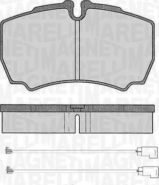 Magneti Marelli 363916060474 - Тормозные колодки, дисковые, комплект autosila-amz.com