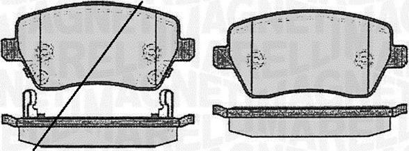 Magneti Marelli 363916060594 - Тормозные колодки, дисковые, комплект autosila-amz.com